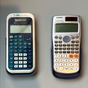 Texas Instruments TI-34 & Casio fx-115ES Plus Scientific Calculators